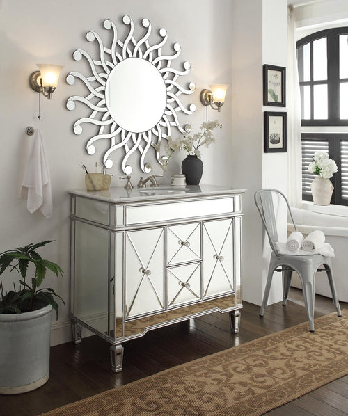 Palmire 42-inch Silver Wall Mirror