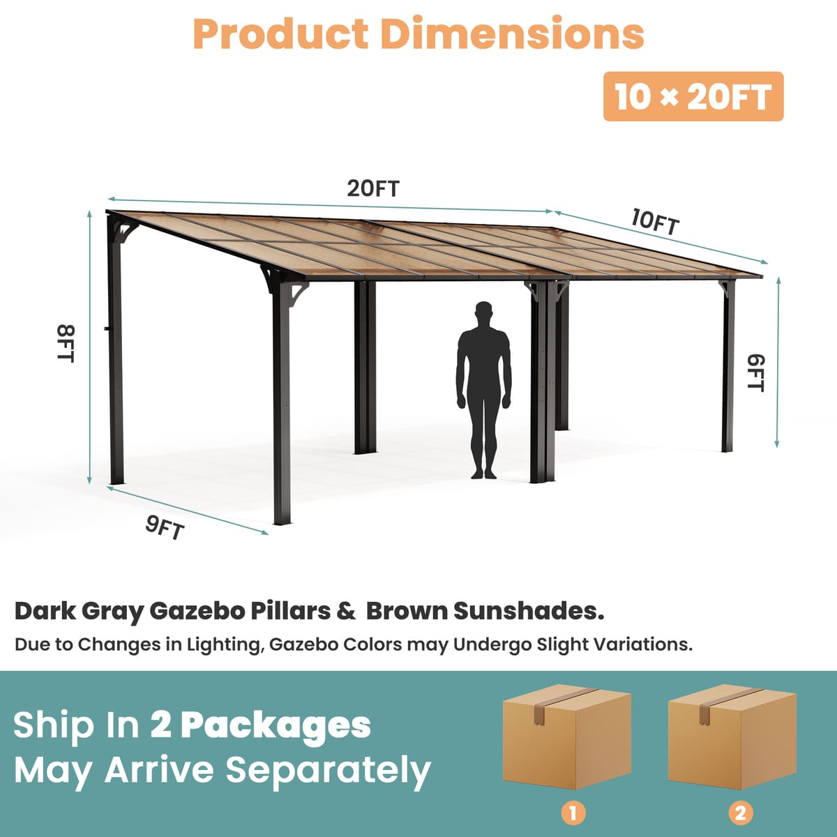Aera Lean To Patio Gazebo