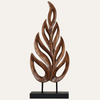 Wooden Leaf Sculpture – Madilyn, Medium