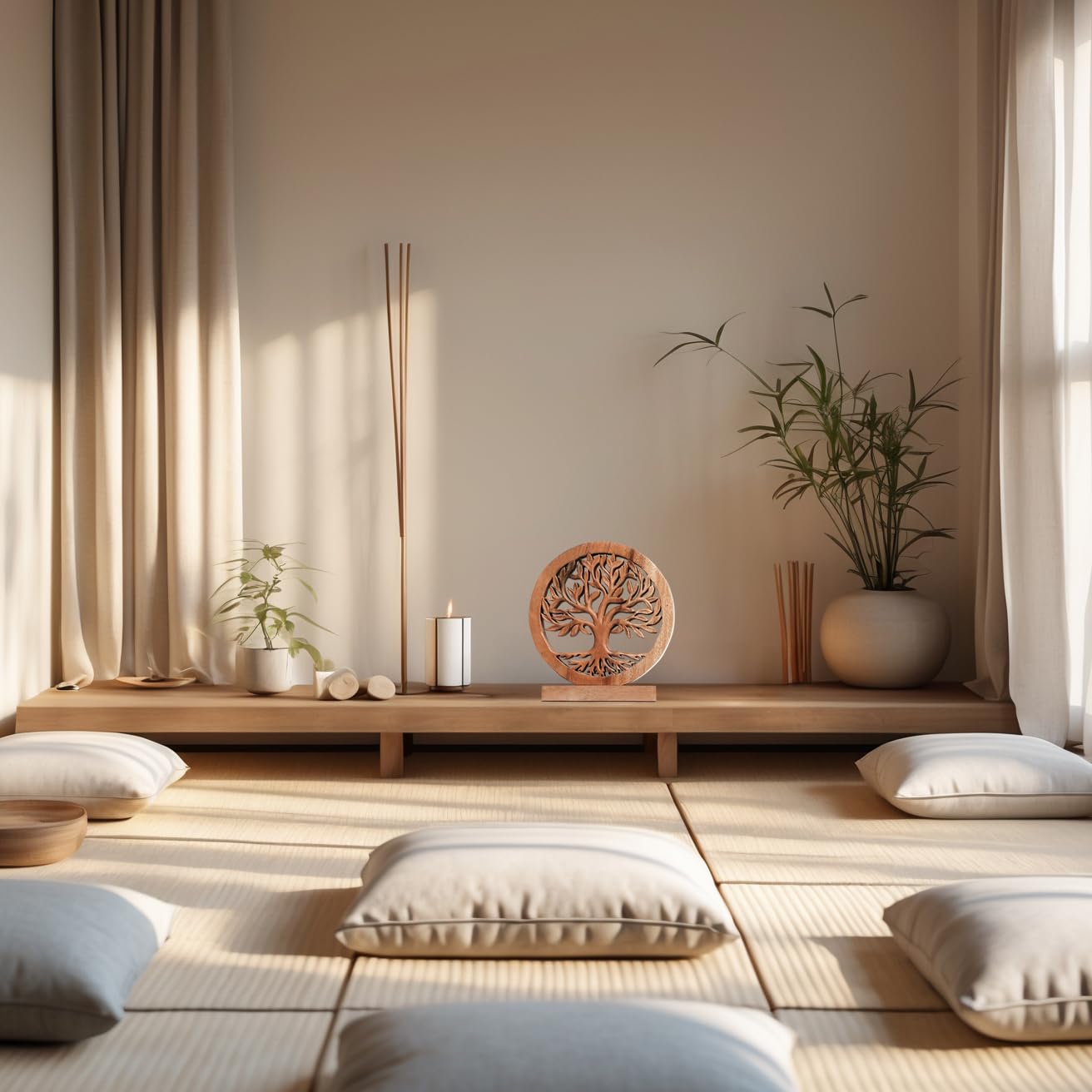 Cloverly Tree of Life Wooden Sculpture – Handmade Decorative Art | Decozen Luxe, Gift for Mom