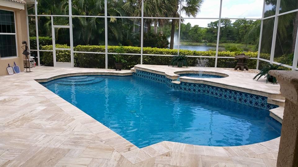 Patara Beige Vein-cut Tumbled Travertine Pavers 16