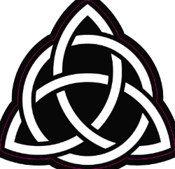 Celtic Cat on Triquetra Stainless Steel Earrings