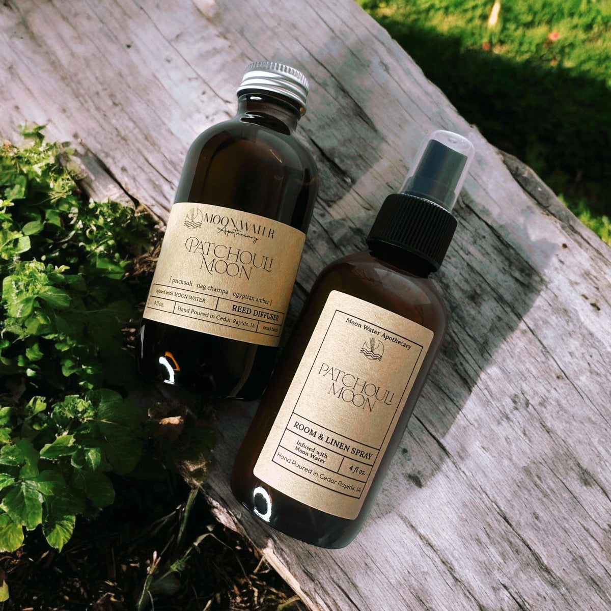 Patchouli Moon - Reed Diffuser -- Patchouli, Nag Champa & Amber -- by Moon Water Apothecary! (Copy)