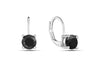 Lab Created Black Sapphire LeverBack Earrings