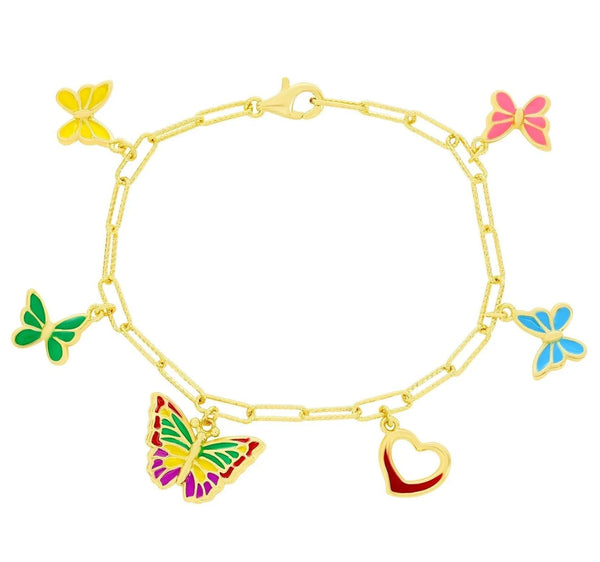 Heart And Butterfly Bracelet - Gifts for You 'n Me