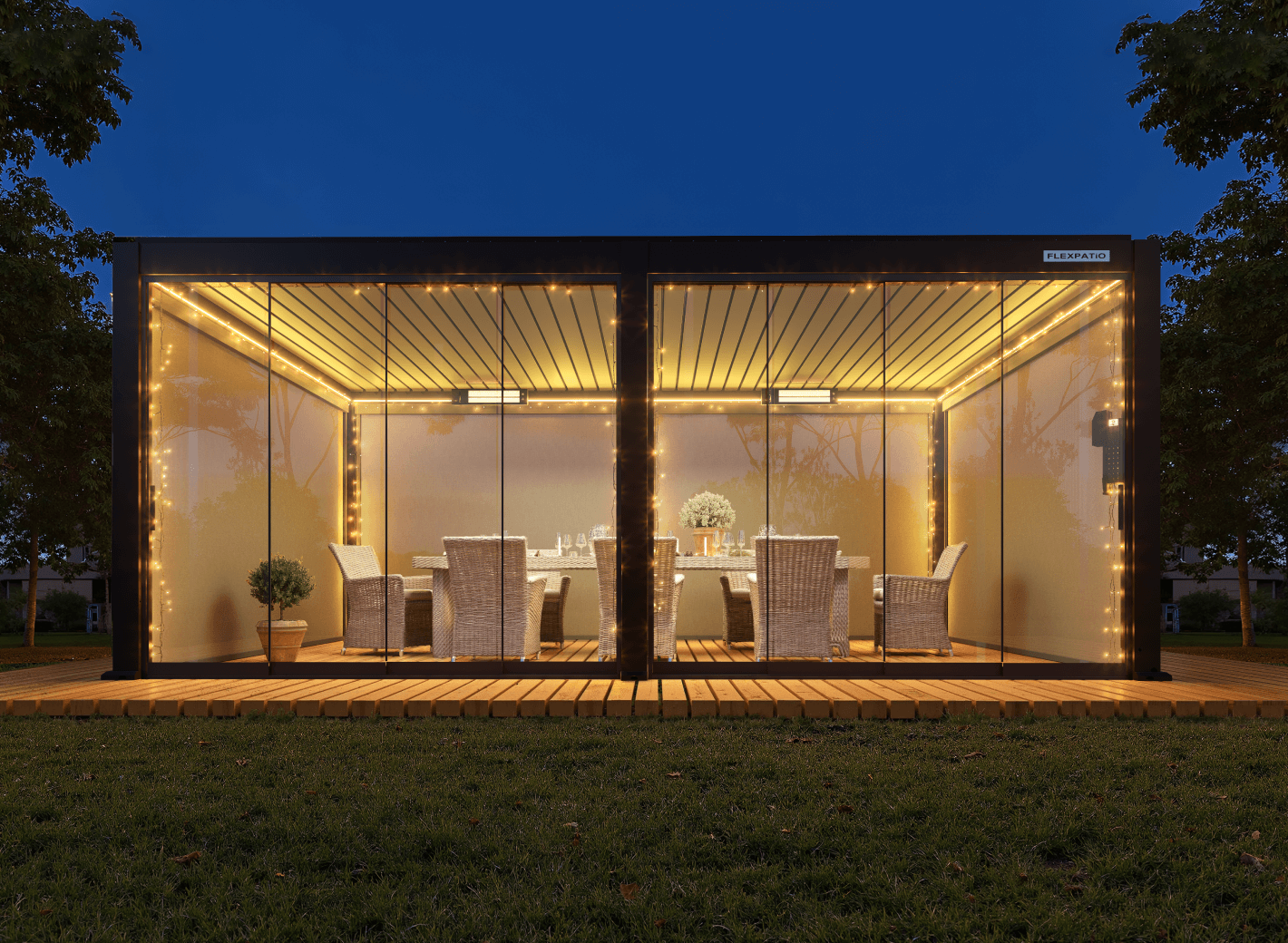 FlexPatio POWER+ Motorized Pergola FlexPatio