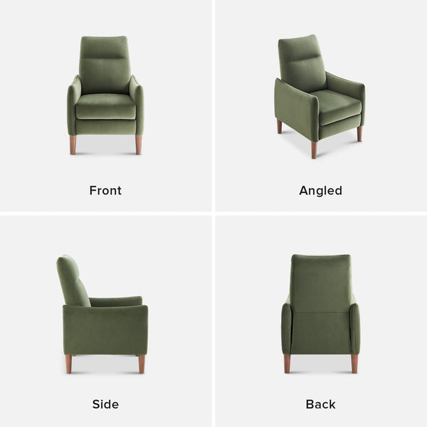 Arthur Recliner Chair with 3 Positions, Accent Chair, Mid Century