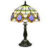 Peacock Tiffany Lamp in Vintage Glass Design
