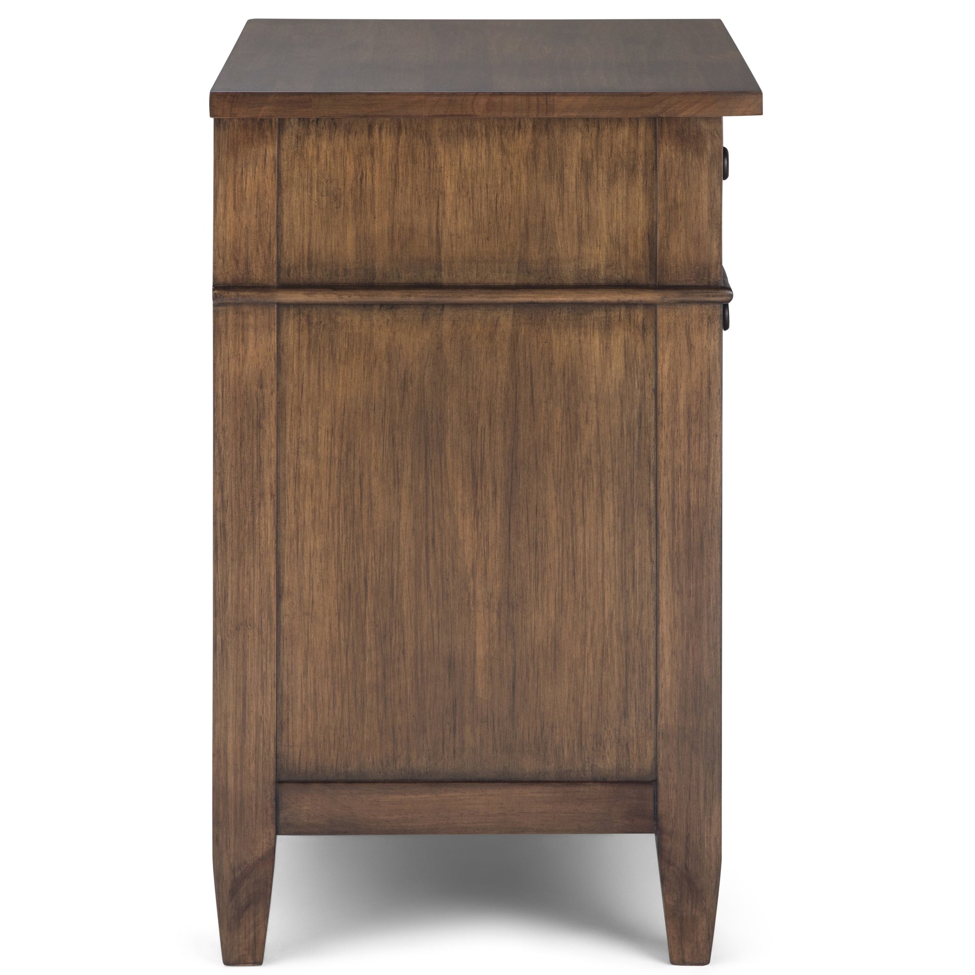 Carlton 24 Inch Wide Solid Wood Bedside Table in Rustic