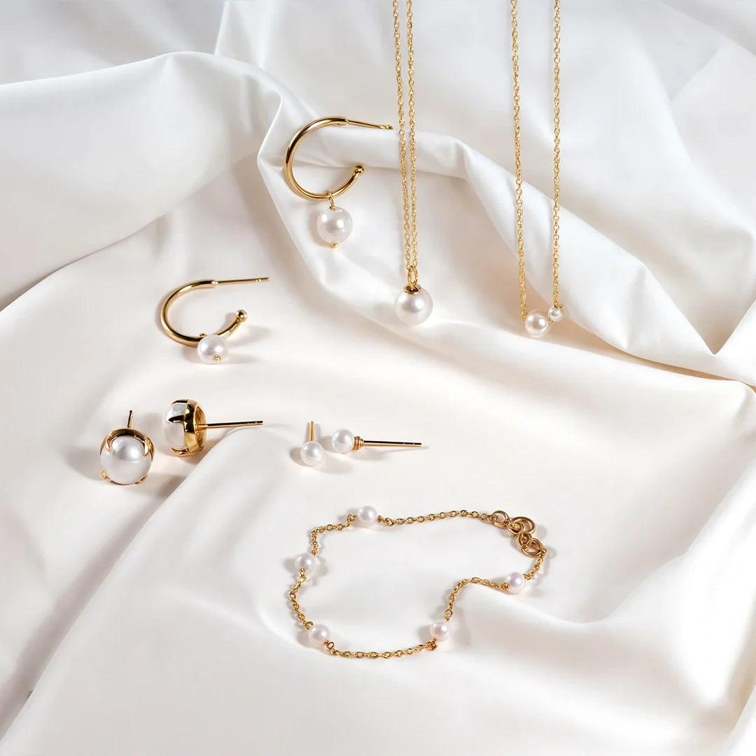 Pearl Stud Earrings for Women