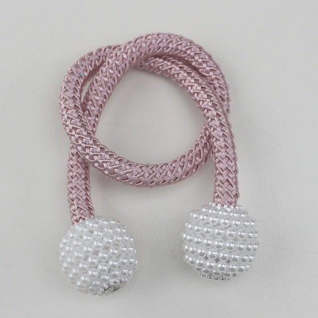 Pearl Magnetic Curtain Clip Curtain Holder Tieback Buckle Clips Hanging Ball Buckle Tie Back Curtain Accessories Home Decor  Decorative Curtain Holdbacks Crystal Tie Backs For Curtains Curtain Holders For Window Draperies