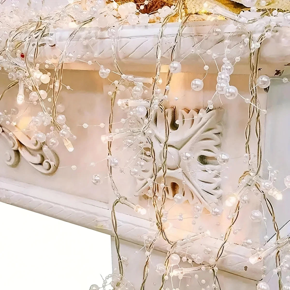 Pearl String Lights, LED, Festive Christmas Decorations