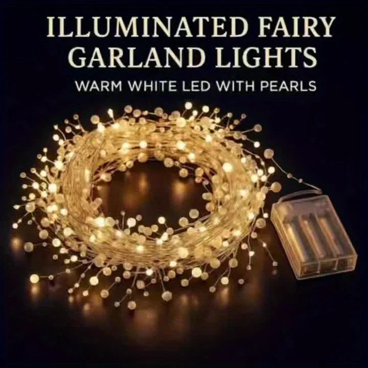 Pearl String Lights, LED, Festive Christmas Decorations