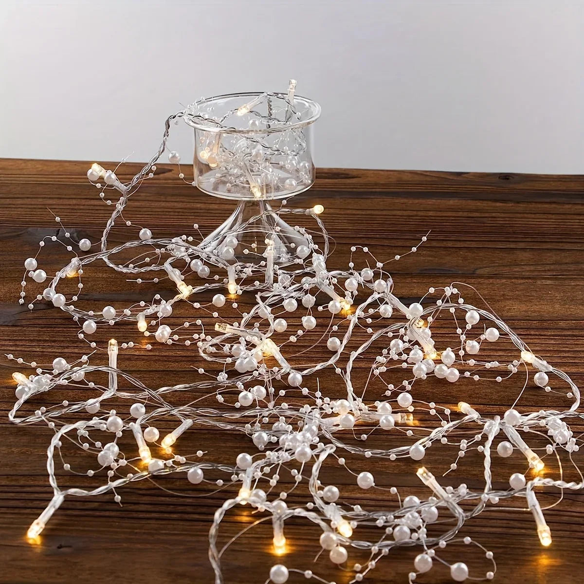 Pearl String Lights, LED, Festive Christmas Decorations