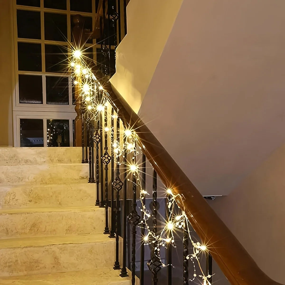 Pearl String Lights, LED, Festive Christmas Decorations