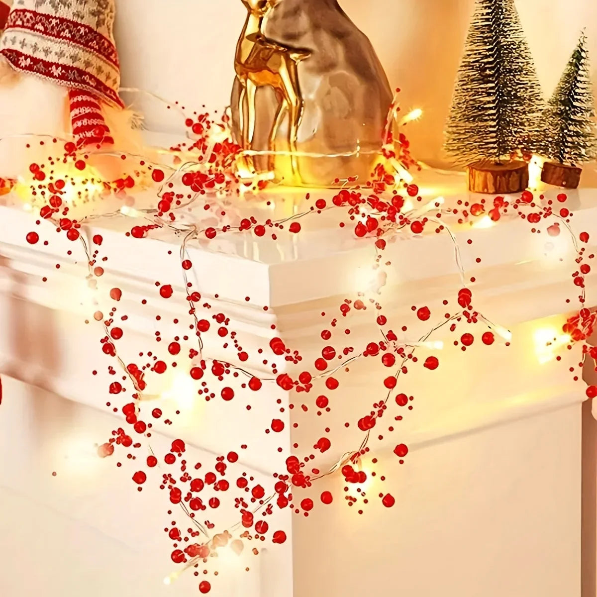 Pearl String Lights, LED, Festive Christmas Decorations