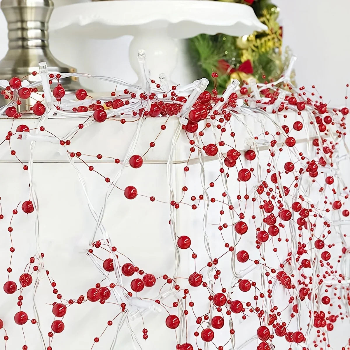 Pearl String Lights, LED, Festive Christmas Decorations