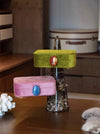 Pebble Jewellery Case, Vintage Velvet Accessory Storage Box Organiser