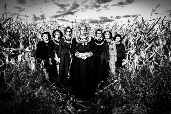 Limited Edition numbered and signed. Cornfield, Thrace | Black-and-white wall art photography from Greece