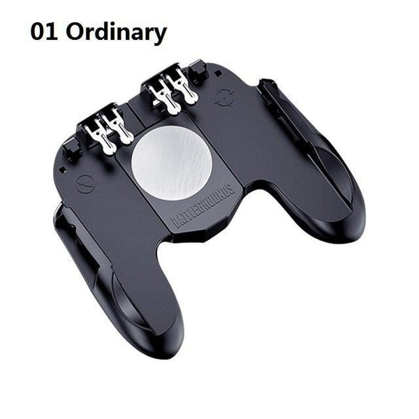 Perfect 6 Finger All-in-One Mobile Game Triggers Controller For Smartphones Mobile Along With Cooling Fan