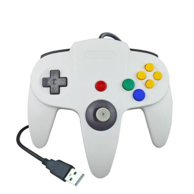 Perfect White M Shaped USB Wired Gamepad Classic Joystick Controller Compatible With Computer PC Laptop