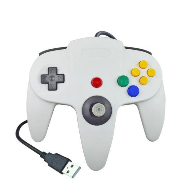 Perfect White M Shaped USB Wired Gamepad Classic Joystick Controller Compatible With Computer PC Laptop