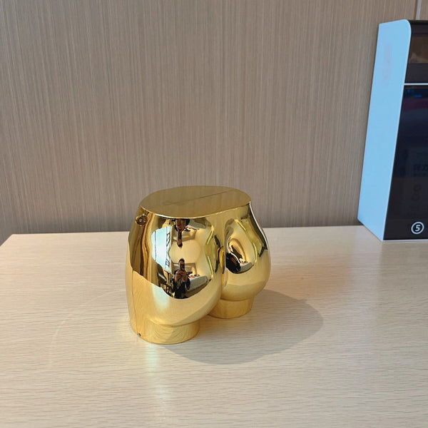 Personalized funny butt metal bag mini coin lipstick bag niche crossbody bag