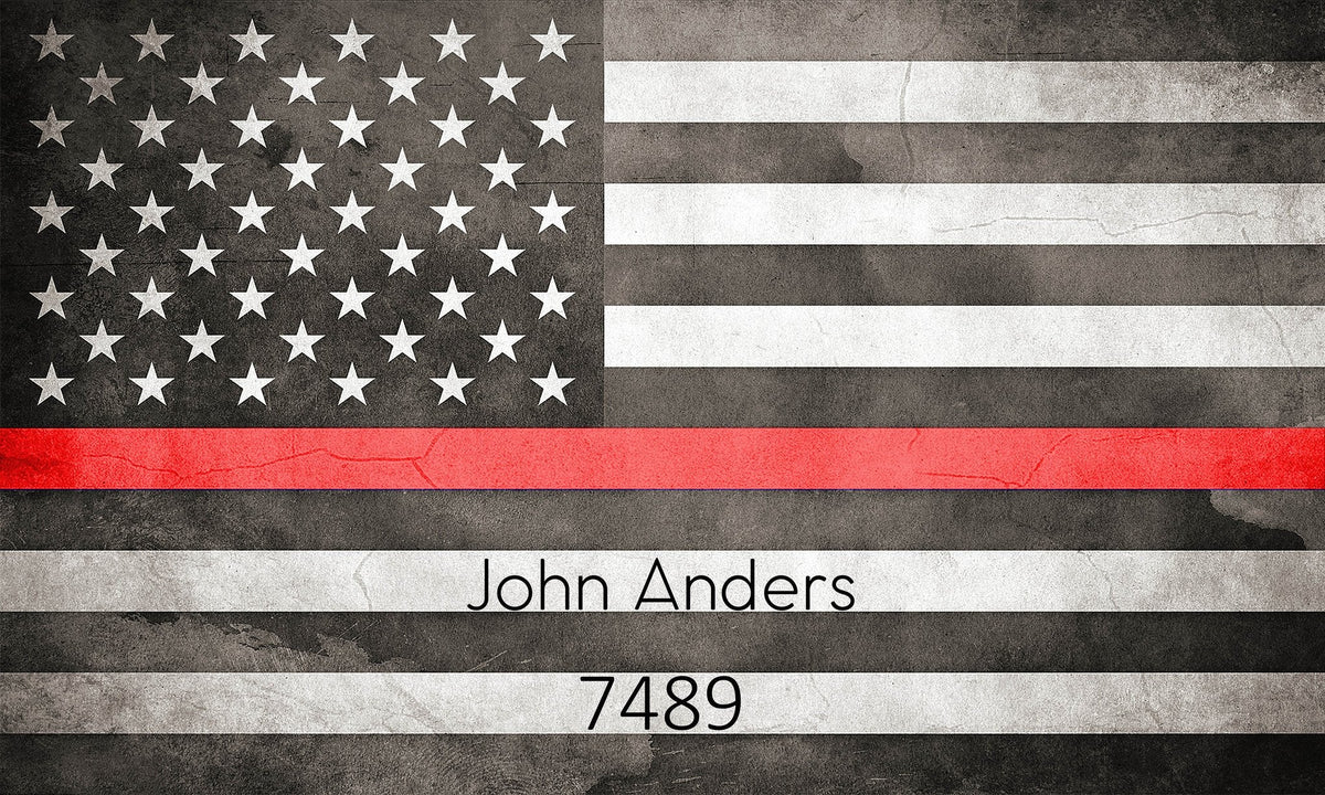 Thin Red Line - A Personalized Gift For Firefighter