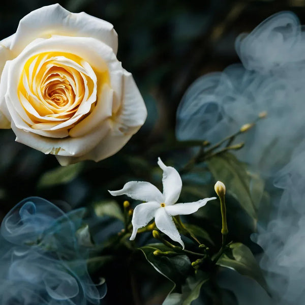 Natural Jasmine Vesper White Marble Candle 6oz - Gifts for You 'n Me