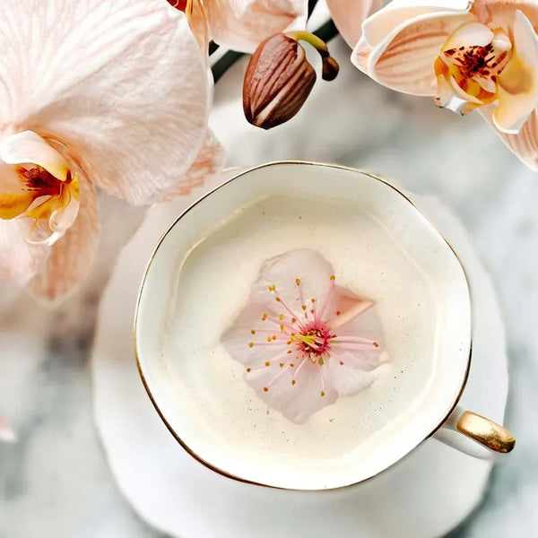 Natural Vanilla Orchid White Marble Candle 6oz - Gifts for You 'n Me