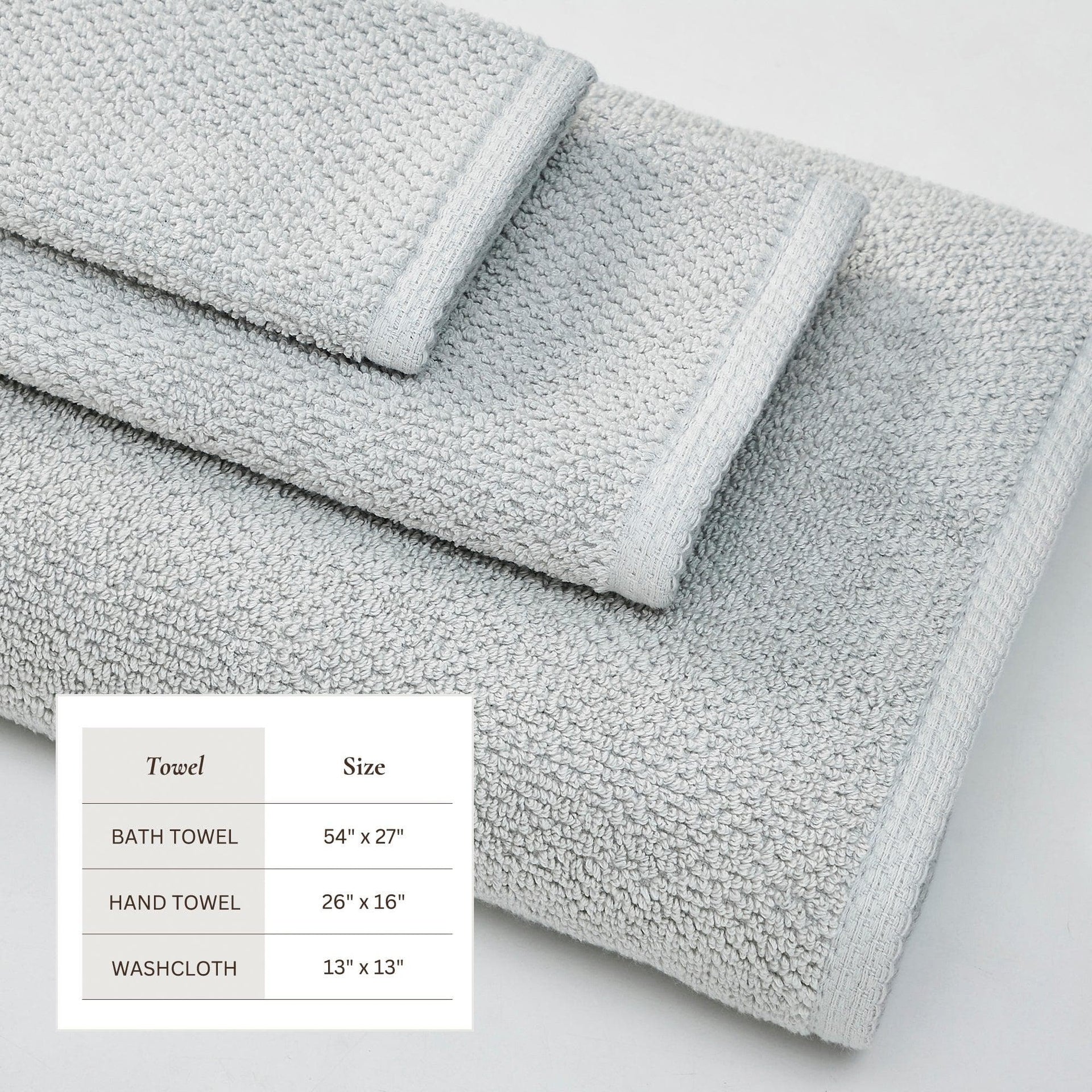Cotton Textured Bath Towel Set - Acacia Collection