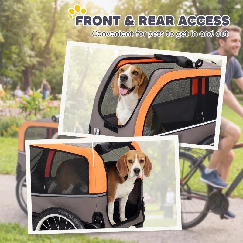 Dog Bike Trailer, Pet Cart Bicycle Carrier with 20