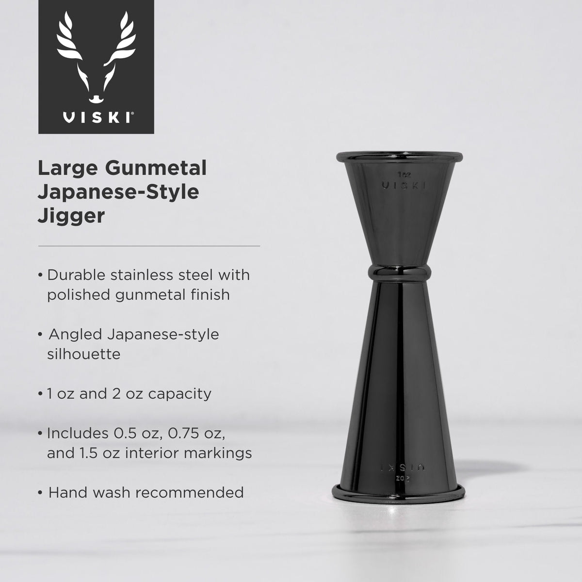 Warren Large Japanese-Style Jigger