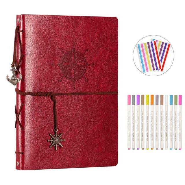 Photo Album Vintage Leather with Black Page DIY Scrapbook Album Photo Sticker Paper Photo Album Scrapbook Paper Baby Family Scrapbook Albums Christmas Birthday Wedding Valentines Gift