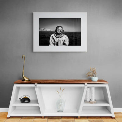 Limited Edition numbered and signed. Diver on Kalymnos | Black-and-white wall art photography from Greece
