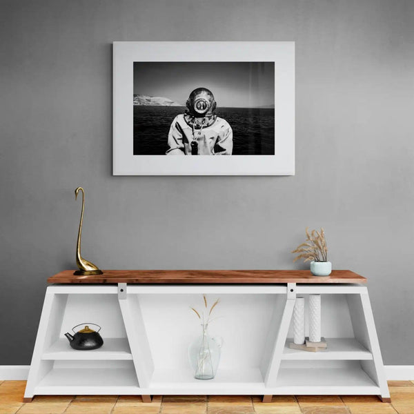 Limited Edition numbered and signed. Diver on Kalymnos | Black-and-white wall art photography from Greece