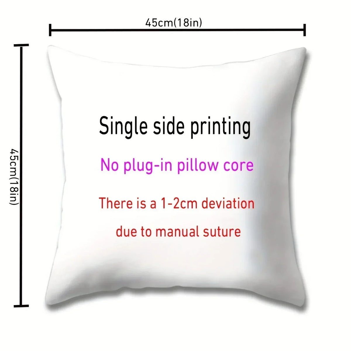Pillowcase - Floral Polyester Lantern 45cm