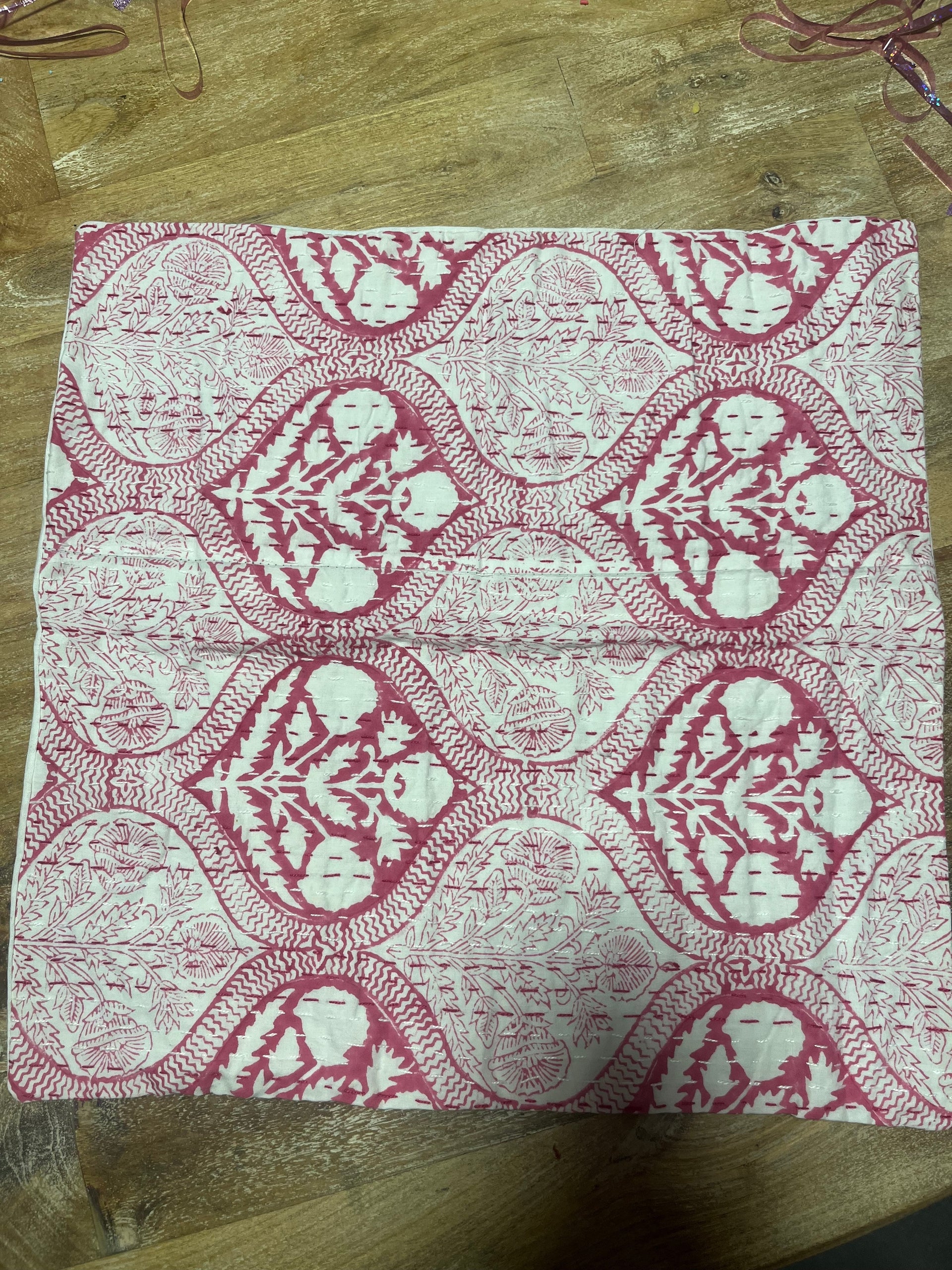 (Events) Block Print Pillow Sham 18x18