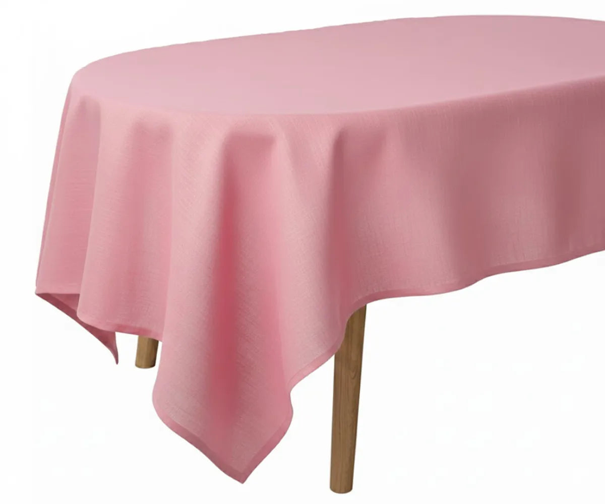 Oval Linen Tablecloth