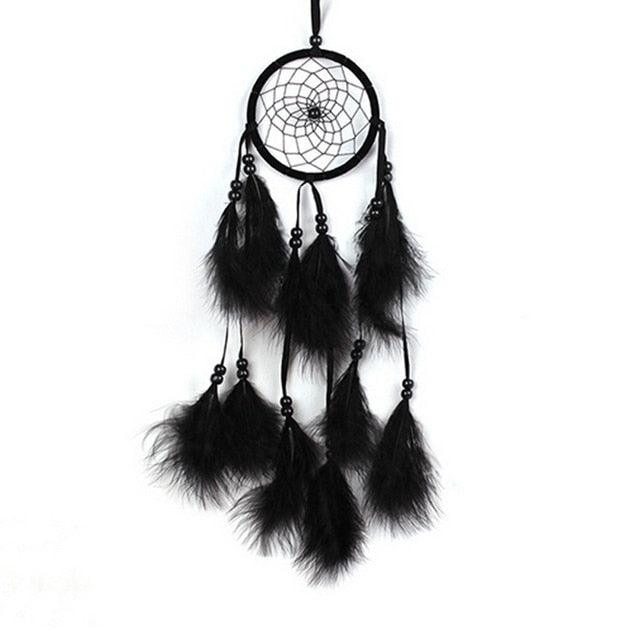 Pink Handmade Dream Catcher Wind Chimes Indian Style Feather Pendant Dream Catcher Car Hanging Decoration Wind Chime Wall Hanging Home Decor