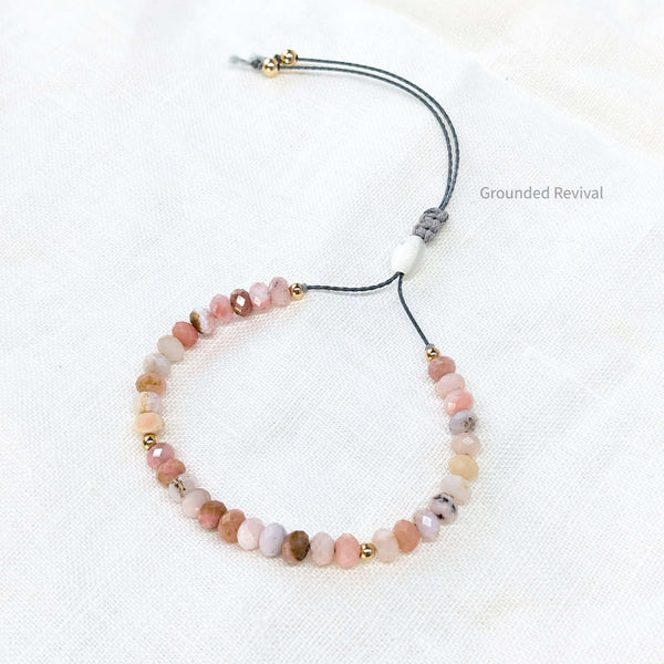 Pink Opal Tasbih Bracelet | Women's Prayer Beads - 33 Disc Beads, 6mm