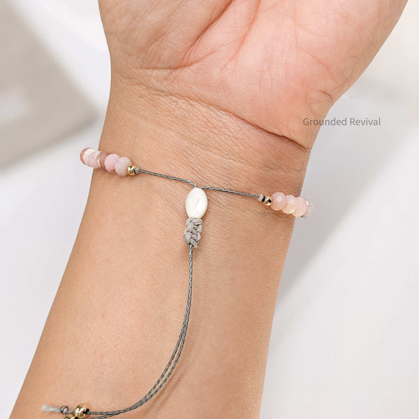 Pink Opal Tasbih Bracelet | Women's Prayer Beads - 33 Disc Beads, 6mm