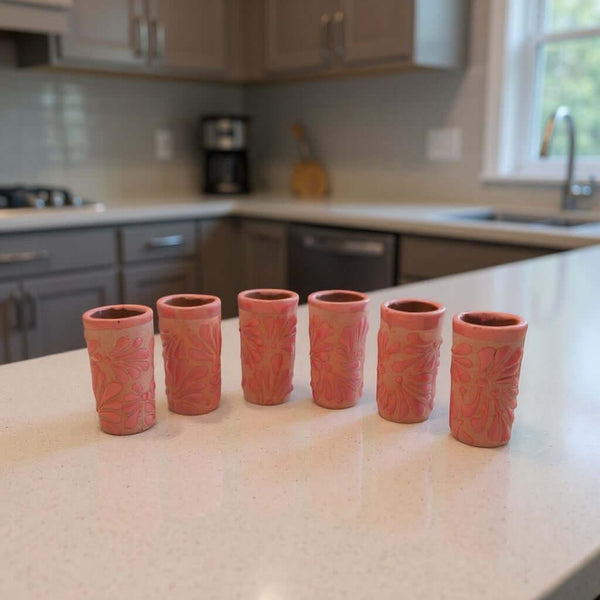 Pink Talavera Shot Glass | Handmade Ceramic Favor