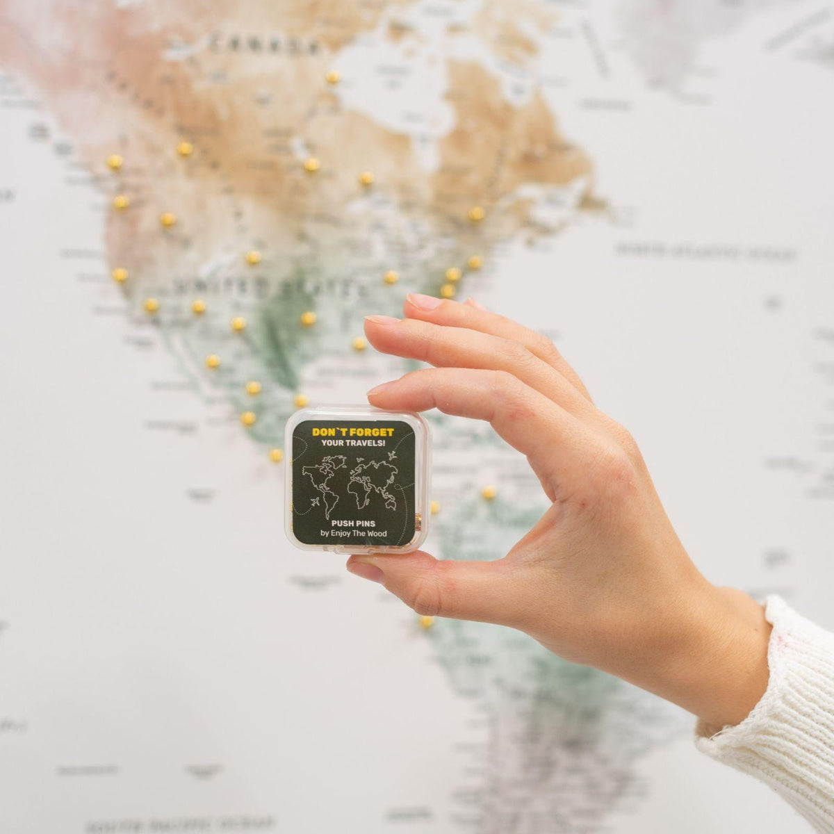 Canvas Push Pins - Gold