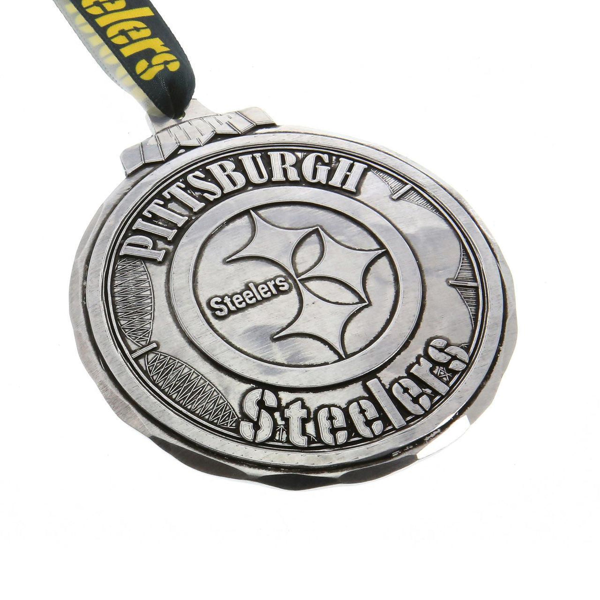Pittsburgh Steelers Classic Round Ornament (Aluminum)
