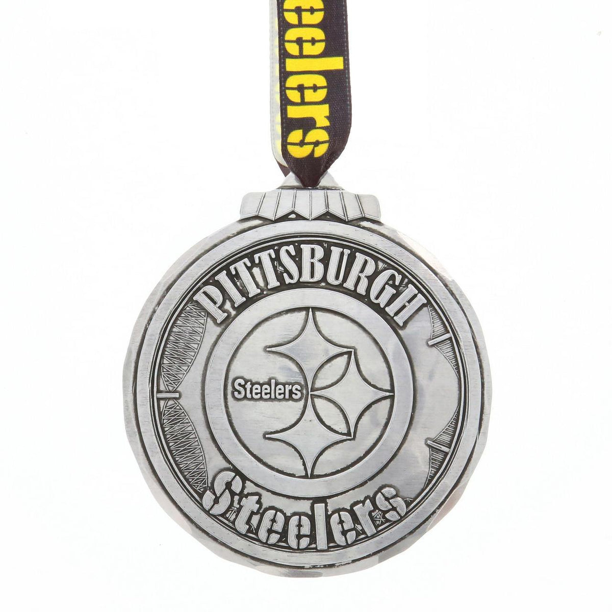 Pittsburgh Steelers Classic Round Ornament (Aluminum)
