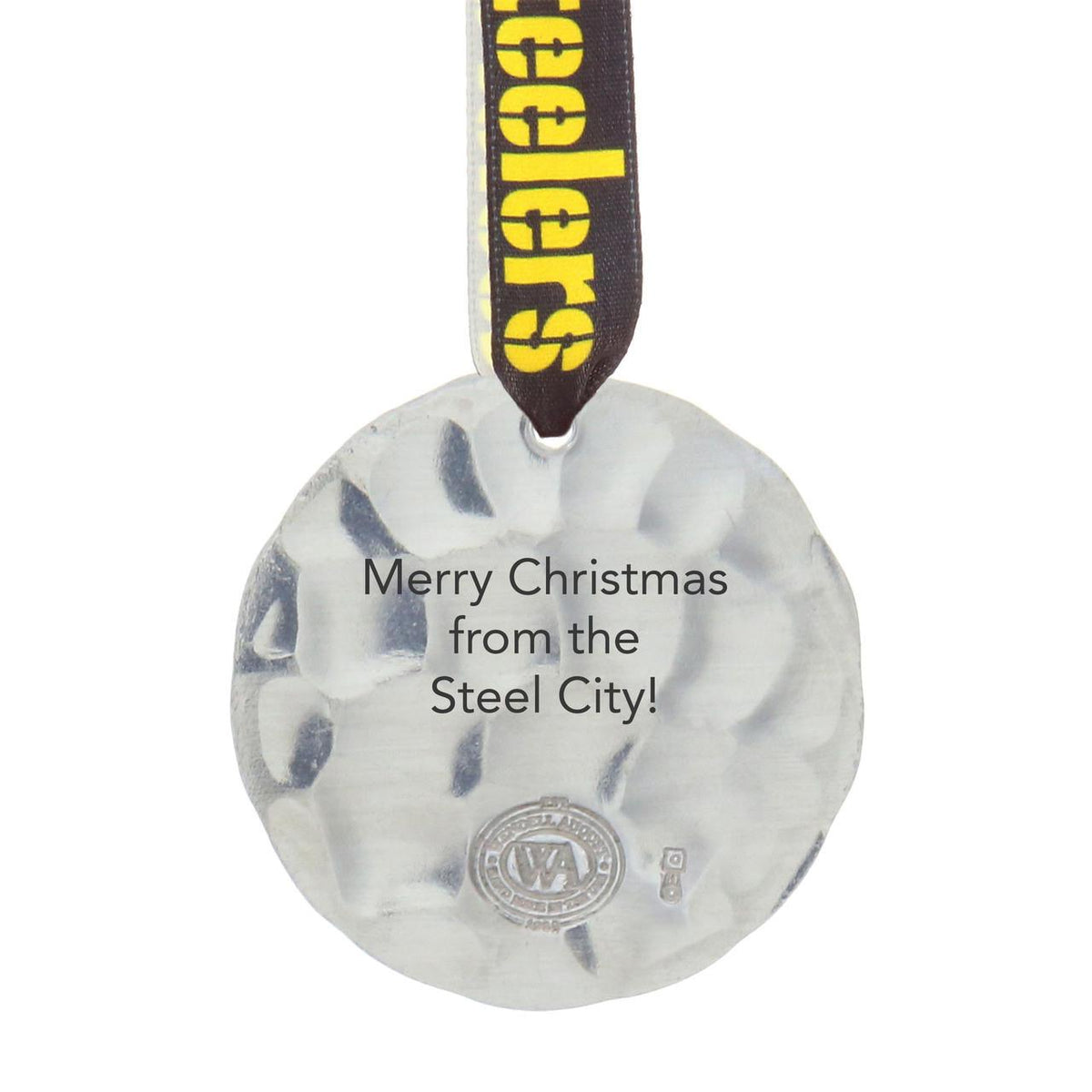 Pittsburgh Steelers Small Round Ornament (Aluminum)