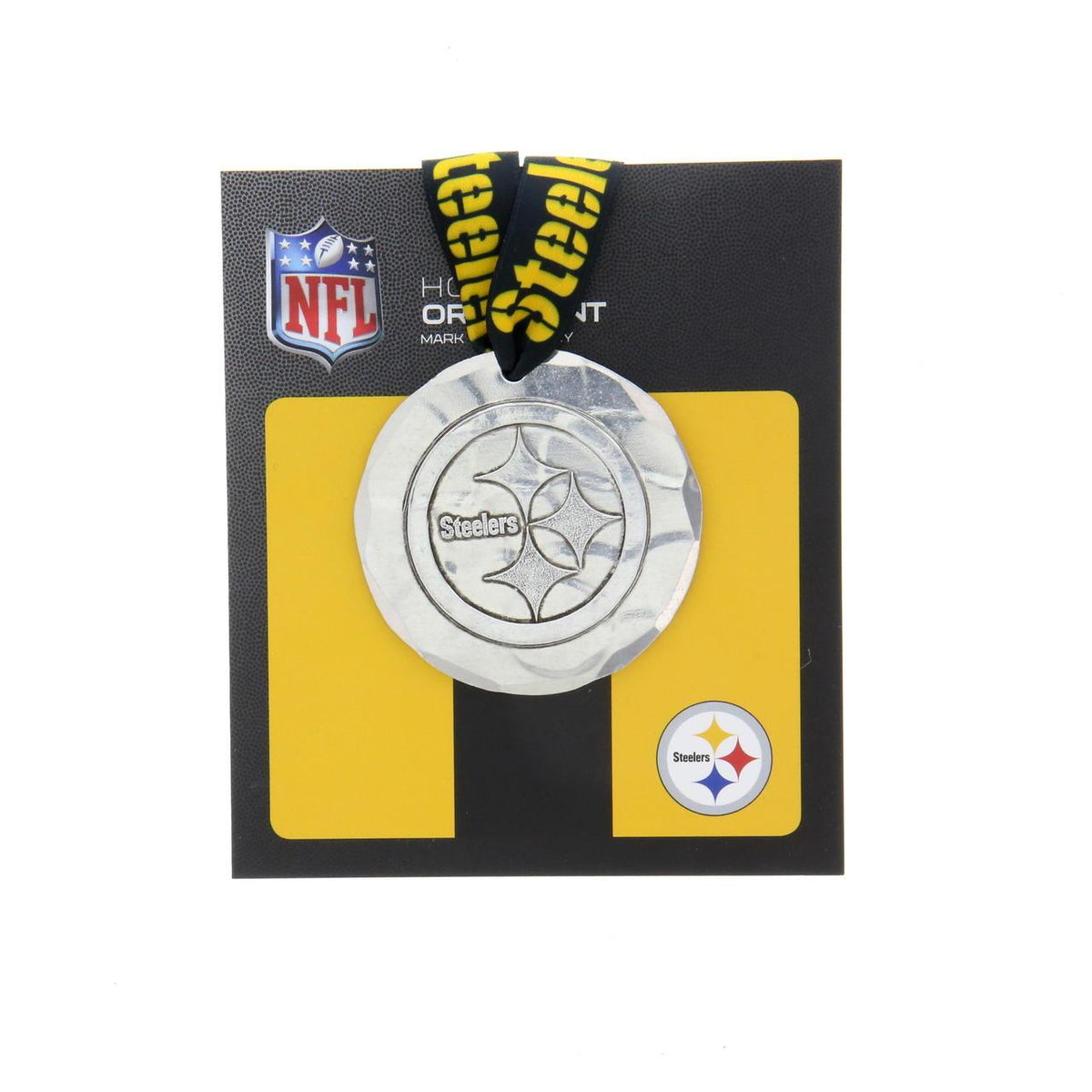Pittsburgh Steelers Small Round Ornament (Aluminum)