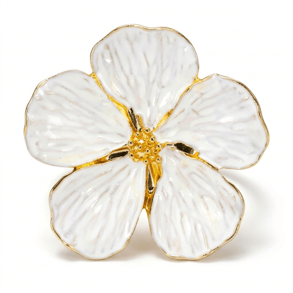 Gold Flower Napkin Rings – Floral Radiance