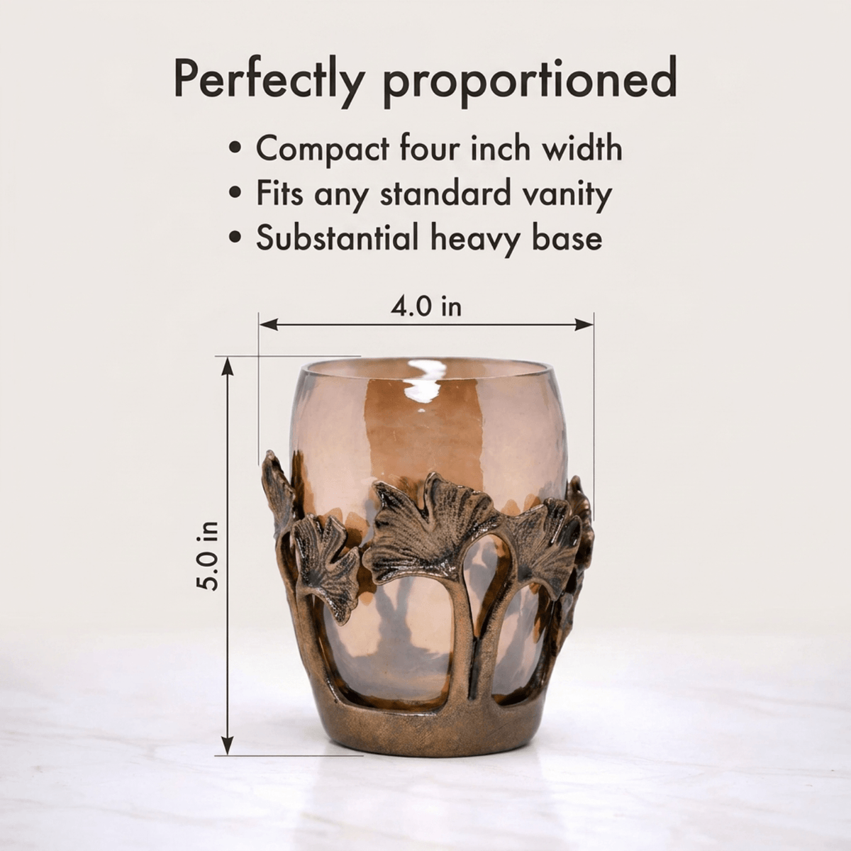 Stylish Bathroom Tumbler – Elegant Decorative Bathroom Accessory Set for Vanity